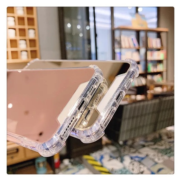 IPhone 14/ 14 Pro/ 14 Plus/ 14 Pro Max Rose Gold Mirror Phone Case - Picture 3 of 4